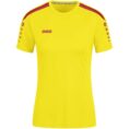 JAKO Shirt Power korte mouw Citroen/Rood Artikelnummer: 4223