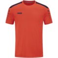 JAKO Shirt Power korte mouw Flame/Marine Artikelnummer: 4223