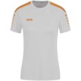 JAKO Shirt Power korte mouw zachtgrijs/fluo oranje Artikelnummer: 4223