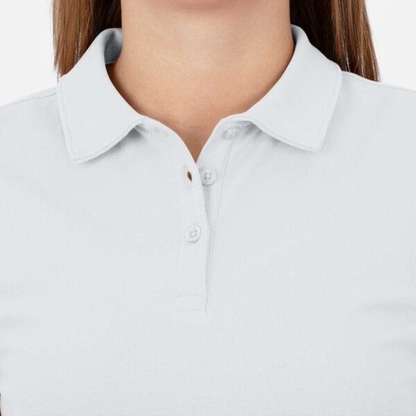 C6321_000_D_M04 JAKO Polo Organic Stretch Wit Artikelnummer: C6321