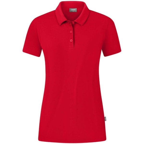 C6321_100_D JAKO Polo Organic Stretch Rood Artikelnummer: C6321