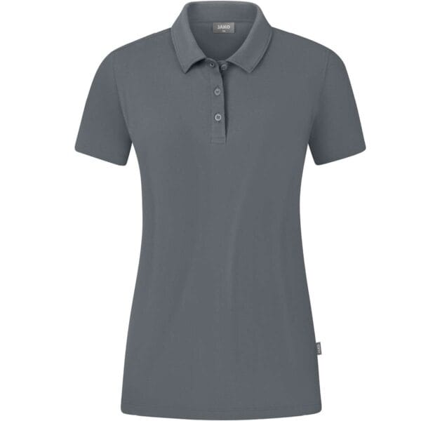 C6321_840_D JAKO Polo Organic Stretch Steengrijs Artikelnummer: C6321