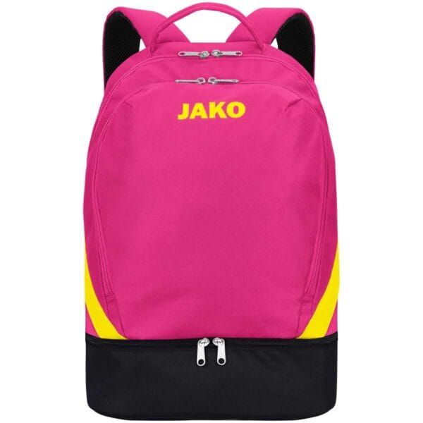 1814_163 JAKO Rugzak Iconic pink/zwart/fluogeel Artikelnummer: 1814