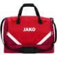 JAKO Sporttas Iconic met bodemvak rood/wijnrood Artikelnummer: 2024