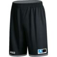 JAKO Reversible short Change 2.0 zwart/steengrijs Artikelnummer: 4451