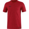 JAKO T-shirt Premium Basics Rood gemeleerd Artikelnummer: 6129
