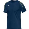 JAKO T-shirt Classico nachtblauw/citroen Artikelnummer: 6150
