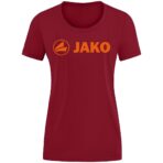 JAKO T-Shirt Promo wijnrood/fluo oranje Artikelnummer: 6160