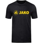 JAKO T-Shirt Promo zwart gemeleerd/citroen Artikelnummer: 6160