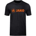JAKO T-Shirt Promo zwart gemeleerd/fluo oranje Artikelnummer: 6160