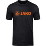 JAKO T-Shirt Promo zwart gemeleerd/fluo oranje Artikelnummer: 6160