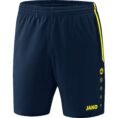 JAKO Short Competition 2.0 Marine/fluogeel Artikelnummer: 6218