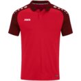 JAKO Polo Performance zwart/rood Artikelnummer: 6322