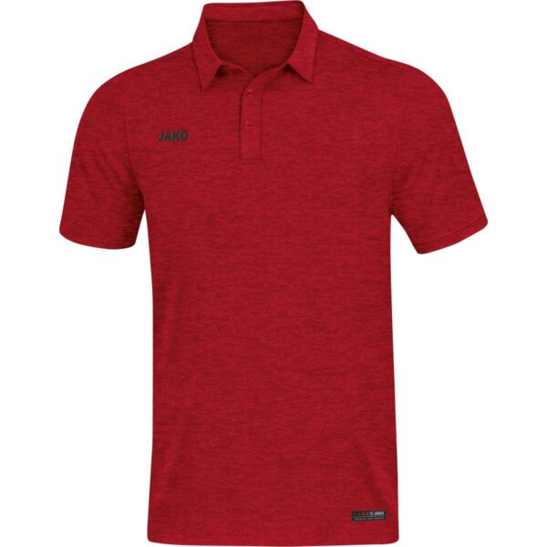 6329_01 JAKO Polo Premium Basics Rood gemeleerd Artikelnummer: 6329