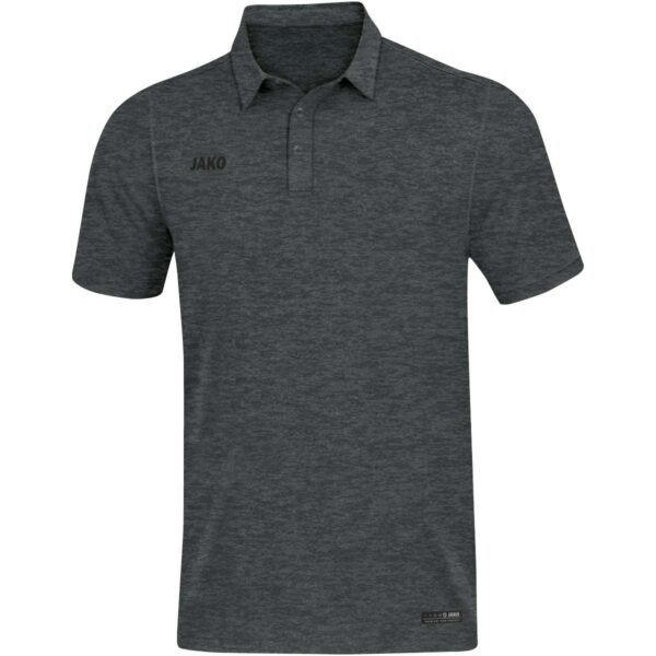 6329_21 JAKO Polo Premium Basics Antraciet gemeleerd Artikelnummer: 6329