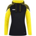 JAKO Sweater met kap Performance zwart/zachtgeel Artikelnummer: 6722