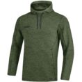 JAKO Sweater met kap Premium Basics Kaki gemeleerd Artikelnummer: 6729