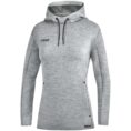 JAKO Sweater met kap Premium Basics Lichtgrijs gemeleerd Artikelnummer: 6729