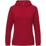 JAKO Zip hoody Pro Casual Rood Artikelnummer: 6745