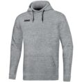 JAKO Sweater met kap Base Lichtgrijs gemeleerd Artikelnummer: 6765