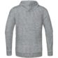 JAKO Sweater met kap Base Lichtgrijs gemeleerd Artikelnummer: 6765