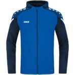 JAKO Jas met kap Performance royal/marine Artikelnummer: 6822