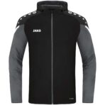 JAKO Jas met kap Performance zwart/antra light Artikelnummer: 6822