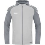 JAKO Jas met kap Performance zachtgrijs/steengrijs Artikelnummer: 6822