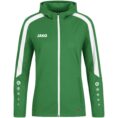 JAKO Jas met kap Power Sportgroen Wit Artikelnummer: 6823