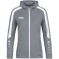 JAKO Jas met kap Power Steengrijs Wit Artikelnummer: 6823