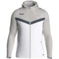 JAKO Jas met kap Iconic wit/zachtgrijs/antra light Artikelnummer: 6824