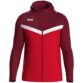 JAKO Jas met kap Iconic rood/wijnrood Artikelnummer: 6824