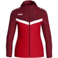 JAKO Jas met kap Iconic rood/wijnrood Artikelnummer: 6824