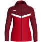JAKO Jas met kap Iconic rood/wijnrood Artikelnummer: 6824