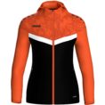 JAKO Jas met kap Iconic zwart/fluo oranje Artikelnummer: 6824