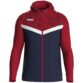 JAKO Jas met kap Iconic marine/chillrood Artikelnummer: 6824