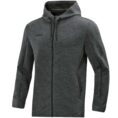 JAKO Jas met kap Premium Basics Antraciet gemeleerd Artikelnummer: 6829