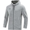 JAKO Jas met kap Premium Basics Lichtgrijs gemeleerd Artikelnummer: 6829