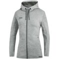 JAKO Jas met kap Premium Basics Lichtgrijs gemeleerd Artikelnummer: 6829