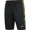 JAKO Trainingsshort Active zwart/fluogeel Artikelnummer: 8595