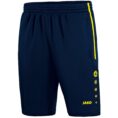 JAKO Trainingsshort Active marine/fluogeel Artikelnummer: 8595