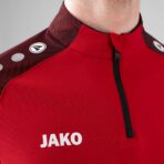 JAKO Ziptop Performance rood/zwart Artikelnummer: 8622