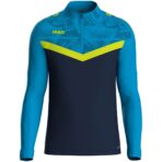 JAKO Ziptop Iconic marine JAKO-blauw/fluogeel Artikelnummer: 8624