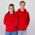 JAKO Sweater met kap Organic Rood Artikelnummer: C6720