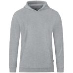 JAKO Sweater met kap Organic lichtgrijs gemeleerd Artikelnummer: C6720