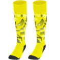 JAKO Kousen Sonic 3826 – 321 fluogeel/zwart/wit, comfortabel, duurzaam en perfect voor voetbal en training