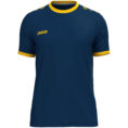 JAKO Shirt One KM - 4200 - Navy-Geel - JAKO Teamshop 89 Drechtsteden - Allroundsport.nl
