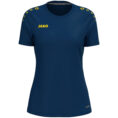 JAKO T-Shirt One Dames - 6100D - Navy/Geel - JAKO Teamshop 89 Drechtsteden - Allroundsport.nl