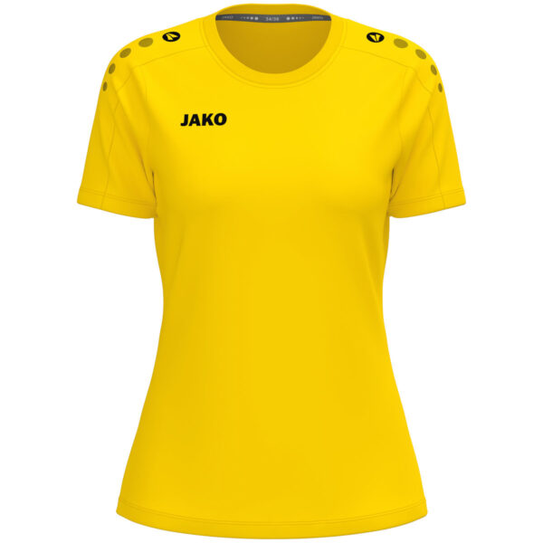 6101D_335 JAKO T-Shirt One Cotton Dames - 6101D - Geel - JAKO Teamline One