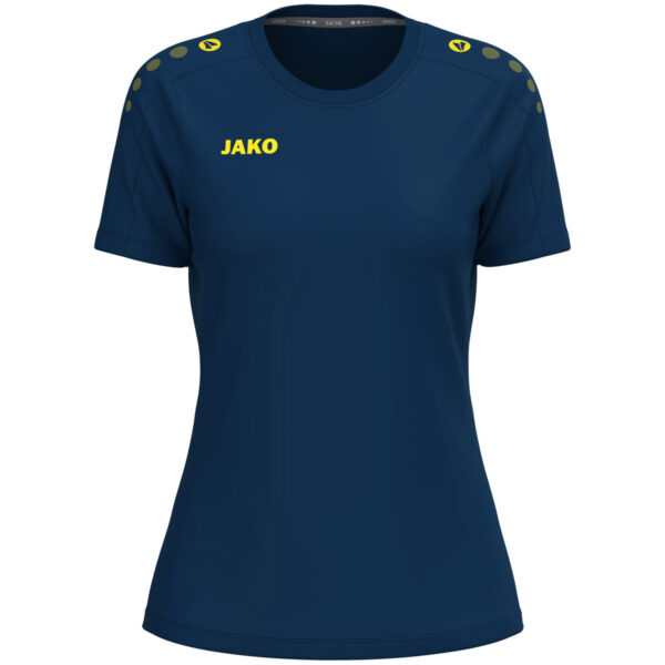 6101D_941 JAKO T-Shirt One Cotton Dames - 6101D - Navy/Geel - JAKO Teamline One